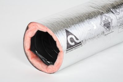 8" x 25' R8 Bagged Flexible Duct w/Silver Jacket