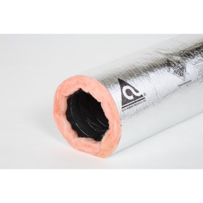 4" x 25' R8 Bagged Flexible Duct w/Silver Jacket