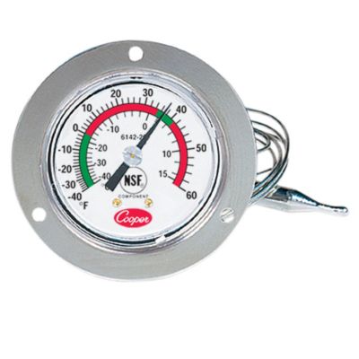 Vapor Tension-Thermometer, Back Connect / Front Flange, 2" Dial