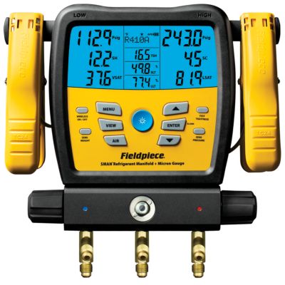 Wireless 3-Port SMAN™ Refrigerant Manifold and Micron Gauge