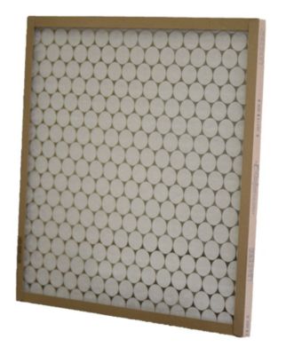 14" x 28" x 1" Made to Order Disposable Fiberglass Filter with Bottle Cap Metal Grid