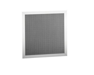 22" x 22" White Aluminum Eggcrate Return Air Grille