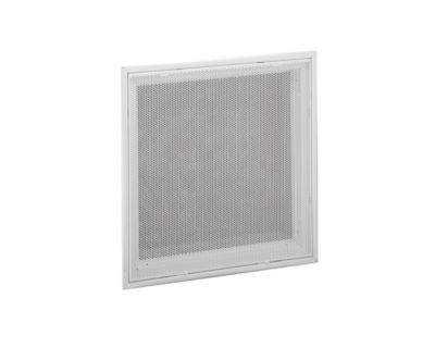 White Steel Perforated Face, Return Air Filter Grille with Molded Insulated Back