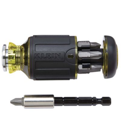 8-in-1 Multi-Bit Adjustable Length Stubby Screwdriver