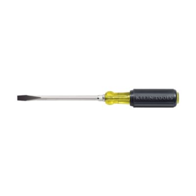 1/4" Keystone-Tip Screwdriver 4" Heavy-Duty Round-Shank