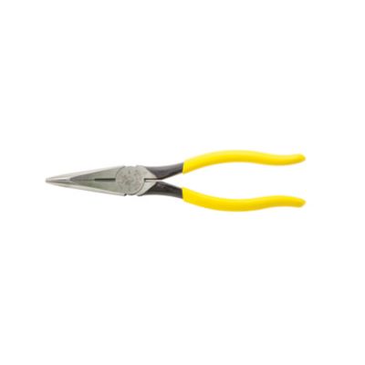 8" Heavy-Duty Long-Nose Pliers - Side-Cutting