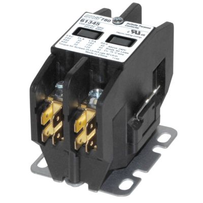 61347 - Definite Purpose Contactor 2 Pole 30 Amp 208-240 Volt Quick Connect & Standard Cover