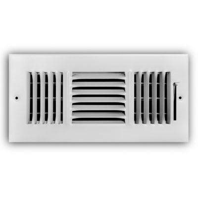 8" x 4" 3-Way Side Wall/Ceiling Register