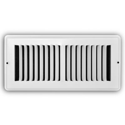 2" x 1" White Toe Space Floor Grille