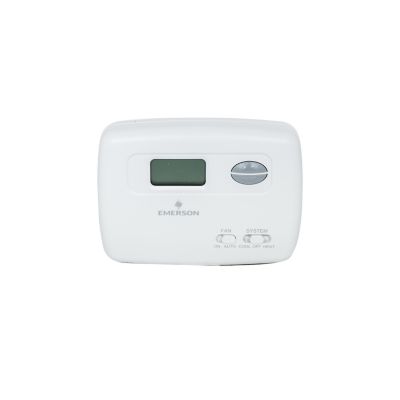 White-Rodgers 70 Series Economy Single Stage (1H/1C) Non-Programmable Digital Thermostat, Backlit Display, 24 Volts Or Millivolt, System Switch-Heat, Off, Cool, Fan Switch-Auto, On, Profile-Horizontal, Battery Powered, Range 45-90° F.